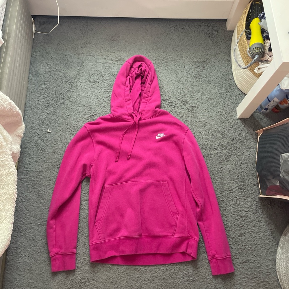 Pink Nike hoodie used condition